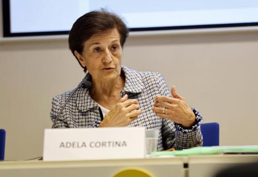 La catedrática Adela Cortina, durante su intervención