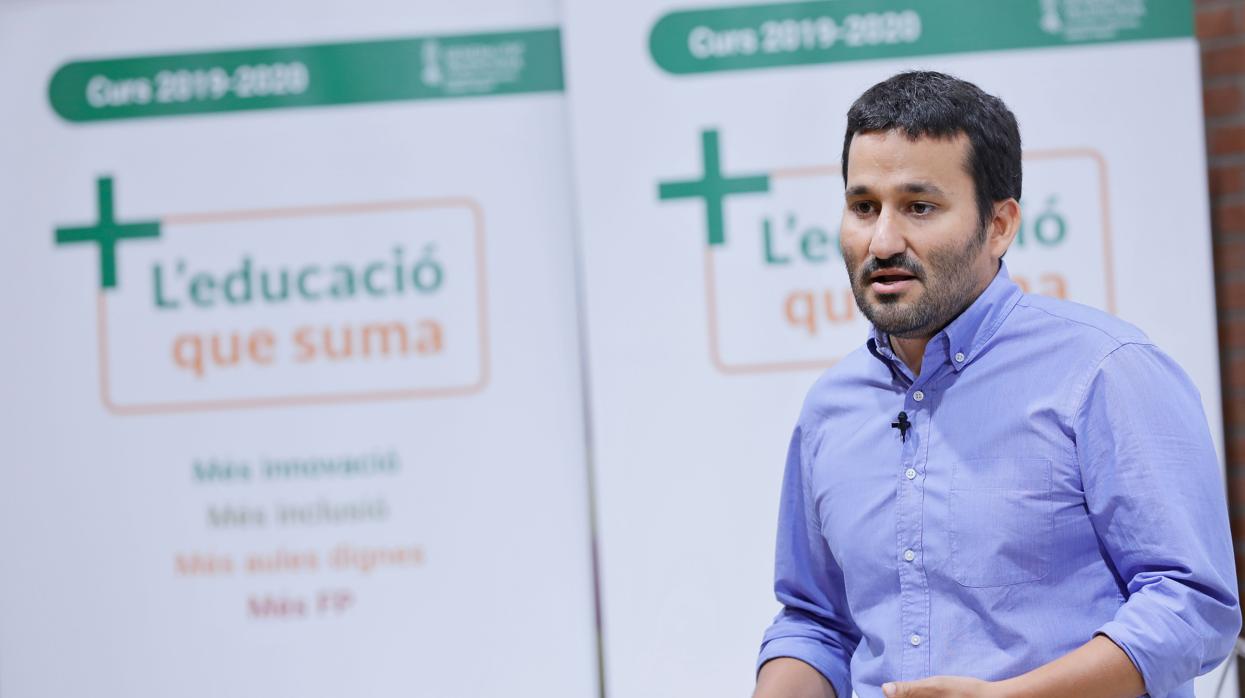 El conseller de Educación, Vicent Marzà, durante el pasado inicio de curso