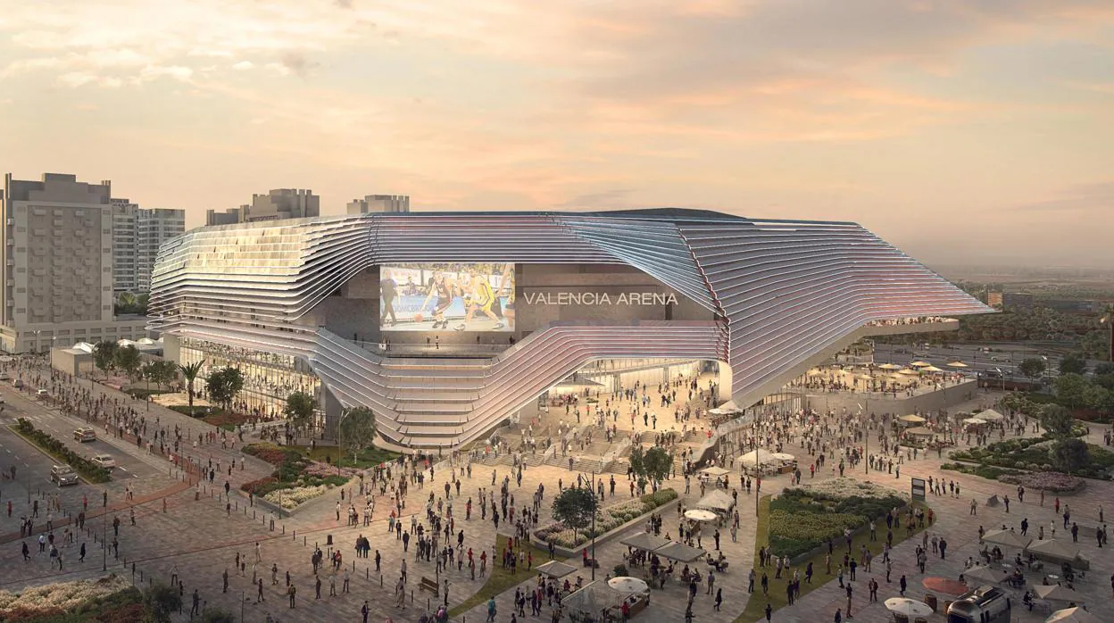 Imagen del proyecto para el Arena Valencia presentado por LICAMPA