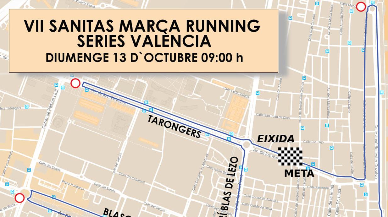 Cortes de tráfico el domingo 13 de octubre en Valencia por una carrera popular: horarios y calles afectadas