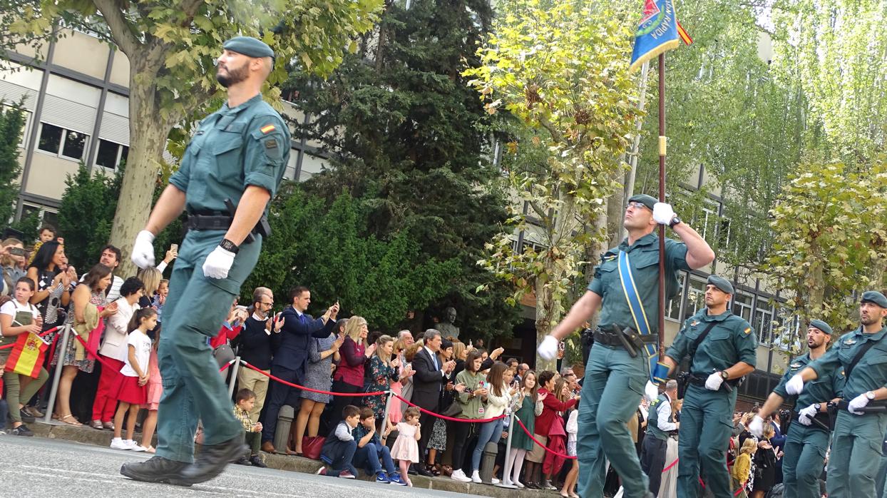 Un momento del desfile de Pamplona