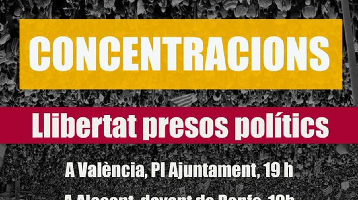 Imagen de uno de los carteles difundidos por Acció Cultural del País Valencia