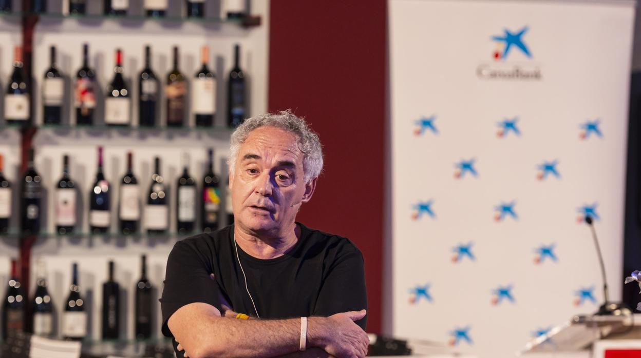 Imagen de Ferran Adrià durante el acto celebrado este lunes