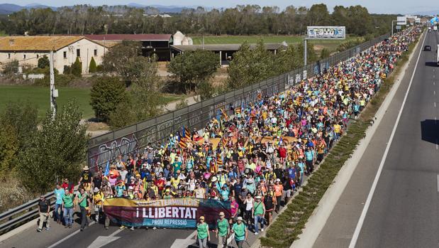 Barcelona se prepara para el gran colapso de marchas separatistas