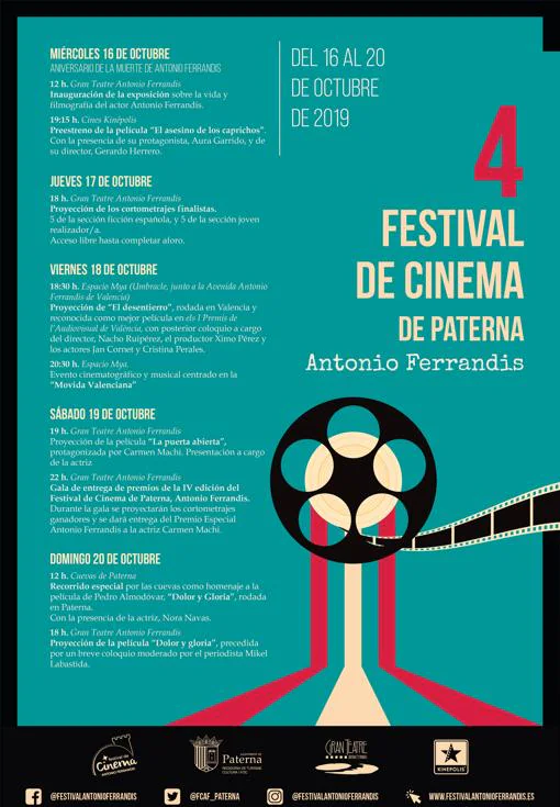Cartel del IV Festival de Cinema Antonio Ferrandis
