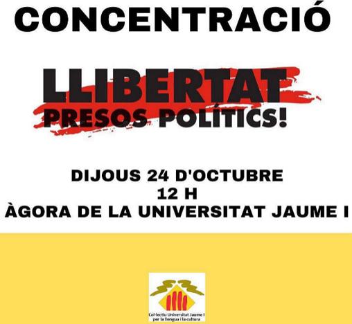 Imagen del cartel que anuncia la concentración