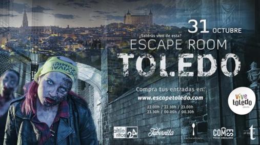 Cartel anunciador del Escape Room Toledo del Grupo Vive Toledo