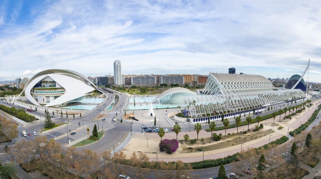 Vista panorámica de la Ciutat de les Arts i les Ciències