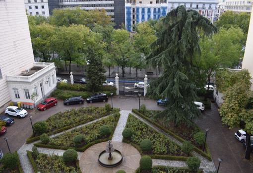 Vista del jardín desde la azotea