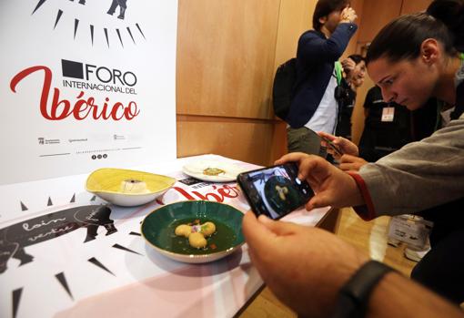 Vista de alguno de los platos que se pueden degustar en el II Foro Internacional del Ibérico