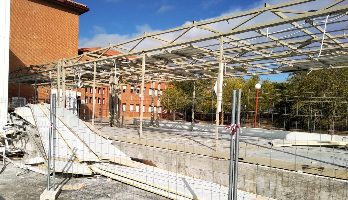 Obras en el instituto «Julio Verne» de Bargas