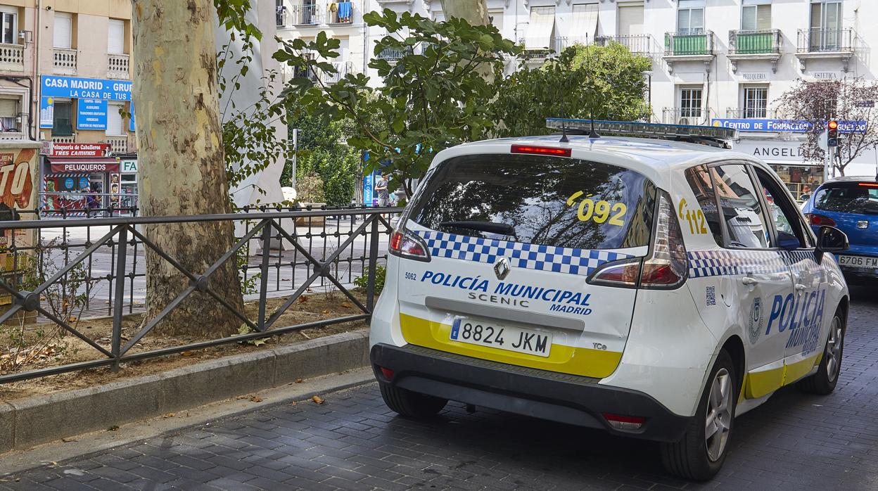 Un coche de la Policía Municipal de Madrid