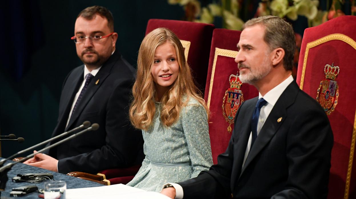 La Princesa Leonor en la entrega de los Premios Princesa de Asturias, a mediados de octubre