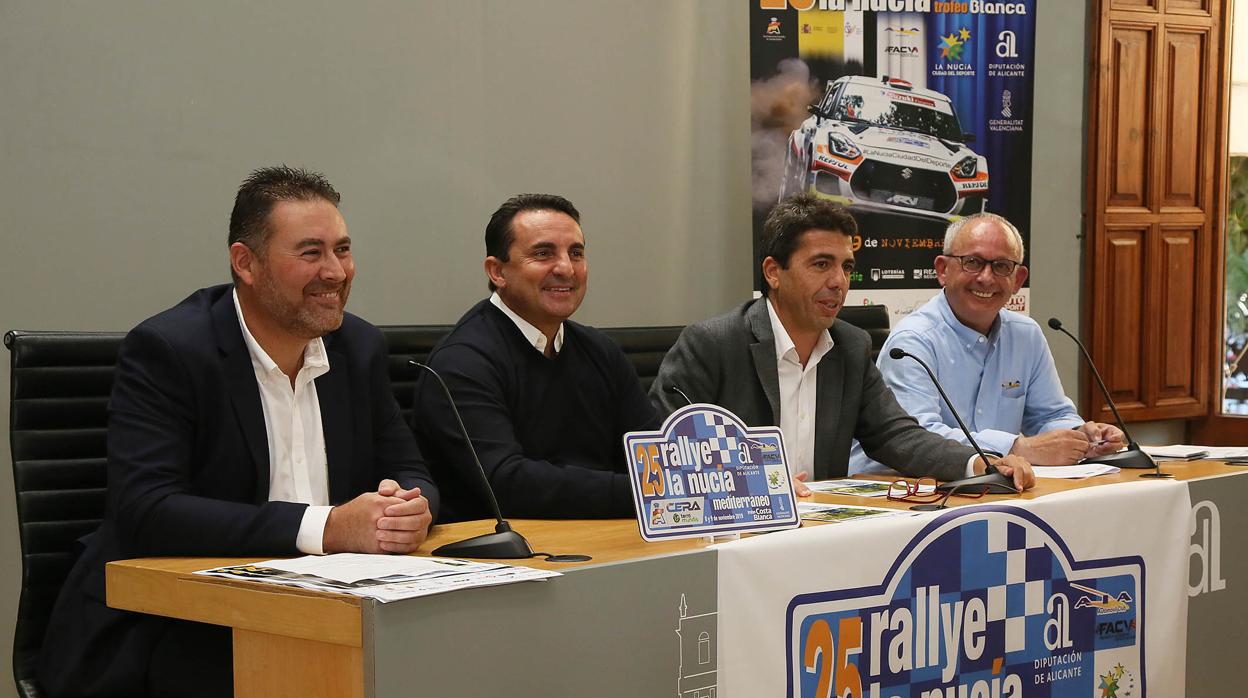 Presentación del Rally La Nucía-Mediterráneo, este miércoles en la Diputación de Alicante