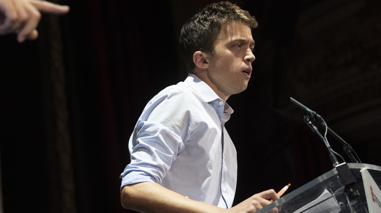 Íñigo Errejón, en Valencia durante un acto de la campaña a las generales del 10-N