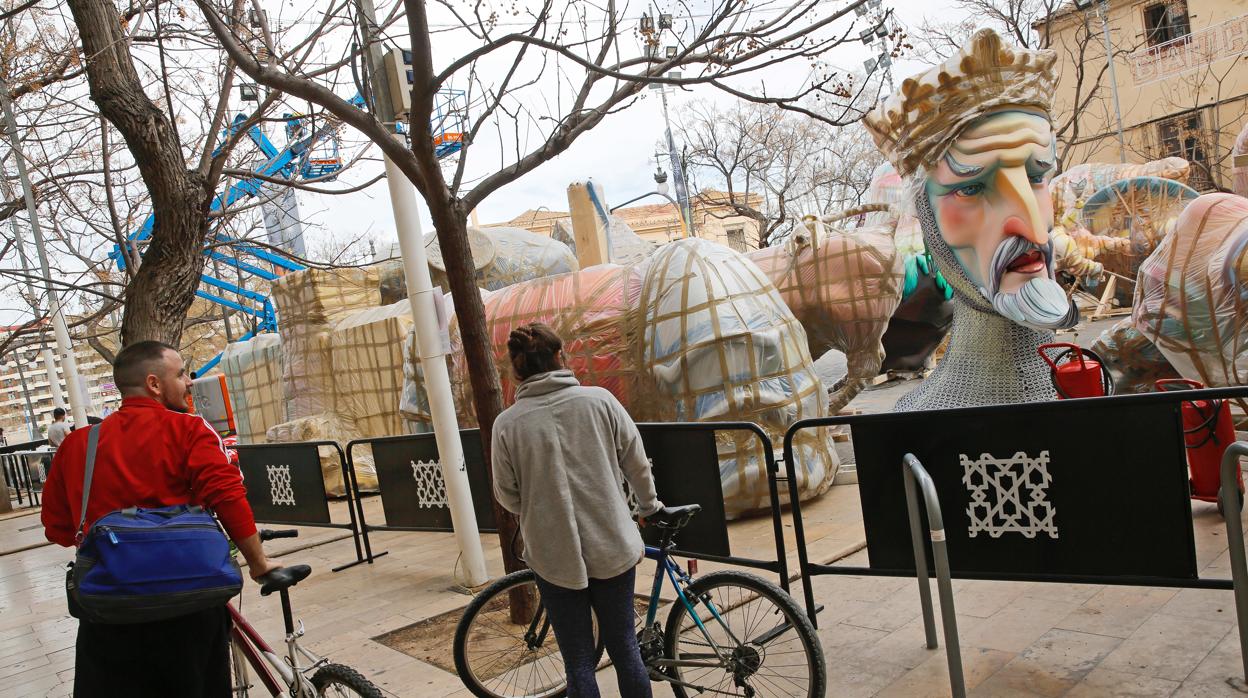 Imagen de archivo de Valencia en los días previos a las Fallas