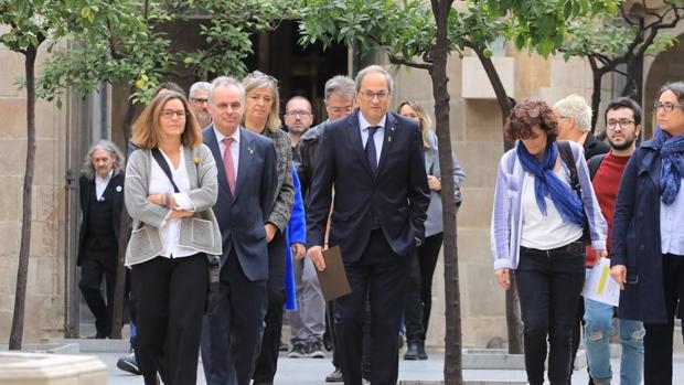 Torra ensalza el posicionamiento pro «procés» de los claustros y anima a los alumnos a «seguir luchando»