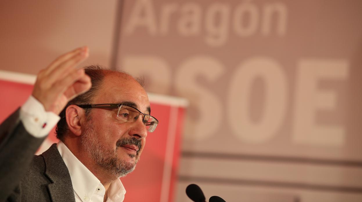 Javier Lambán, líder del PSOE en Aragón