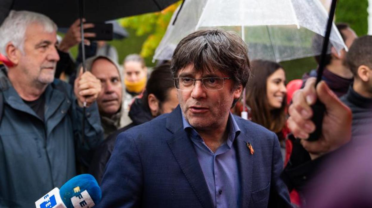 Puigdemont, en un acto en Waterloo