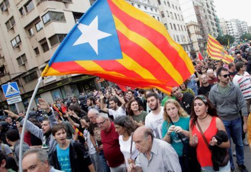 Imagen de una manifestación celebrada por las calles de Valencia