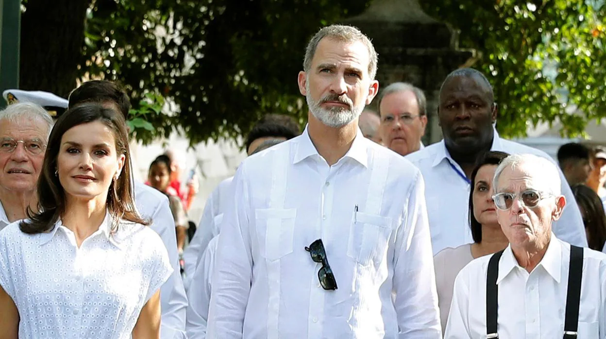 Los Reyes, durante su visita oficial a La Habana