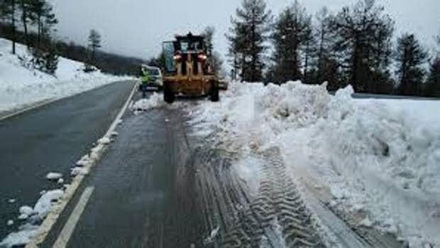 Primeros incidentes por la nieve en Castilla-La Mancha