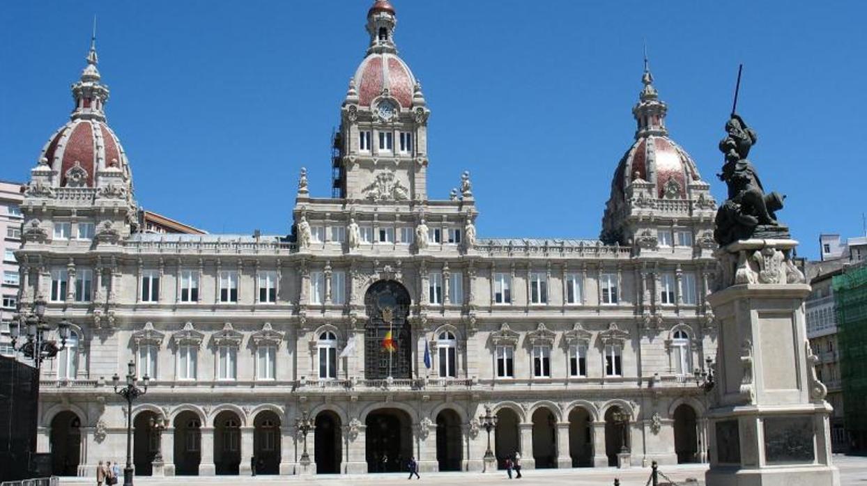 Facjada del Ayuntamieto de La Coruña