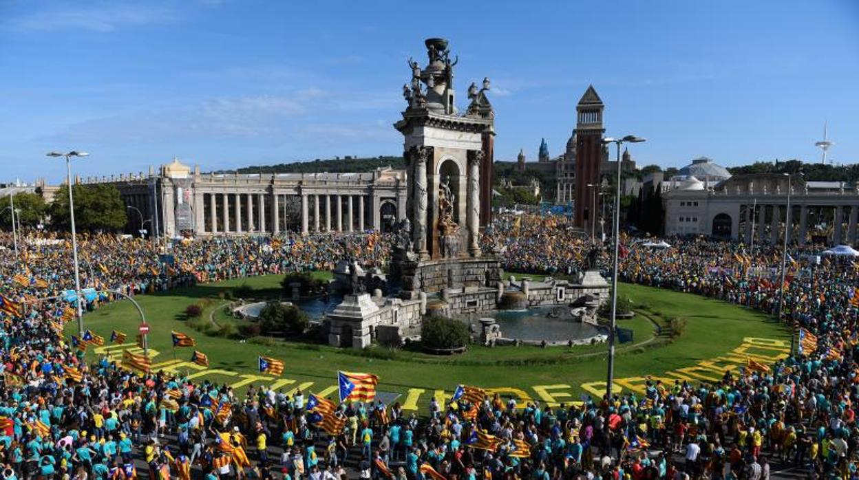 Una imagen de la última manifestación de la Diada