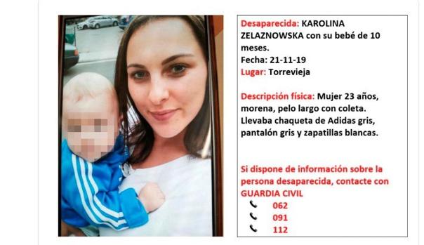 Localizan en buen estado a la mujer víctima de maltrato y su bebé desaparecidos en Torrevieja