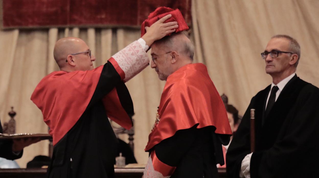 Acto de investidura como Doctor Honoris Causa por la Universidad de Salamanca del presidente de la RAE, Santiago Muñoz Machado