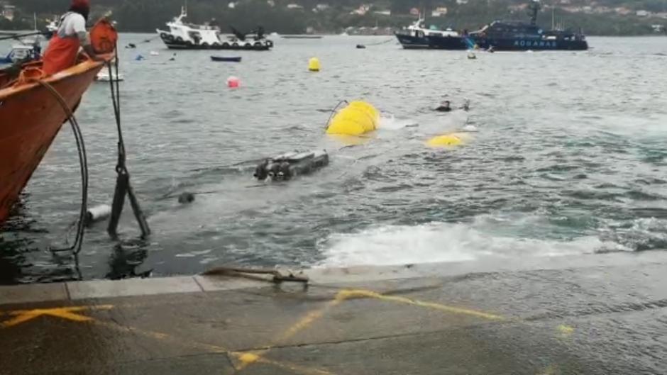 Retoman el remolque del narcosubmarino cargado de cocaína