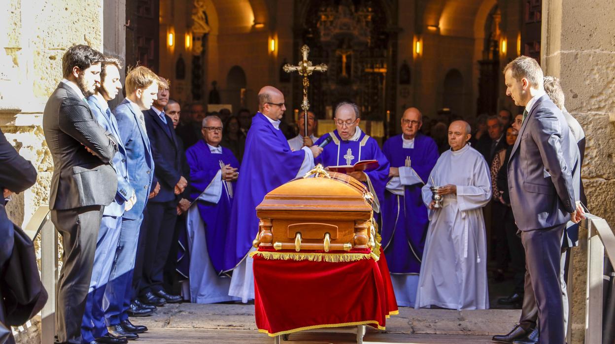 Imagen del funeral de Joaquín Arias