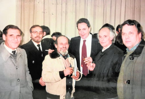 Pedro, Emilio Rodrigo Hurtado, Ramón Abrantes, Claudio Rodríguez, Julio Mostajo y Antonio Pedrero