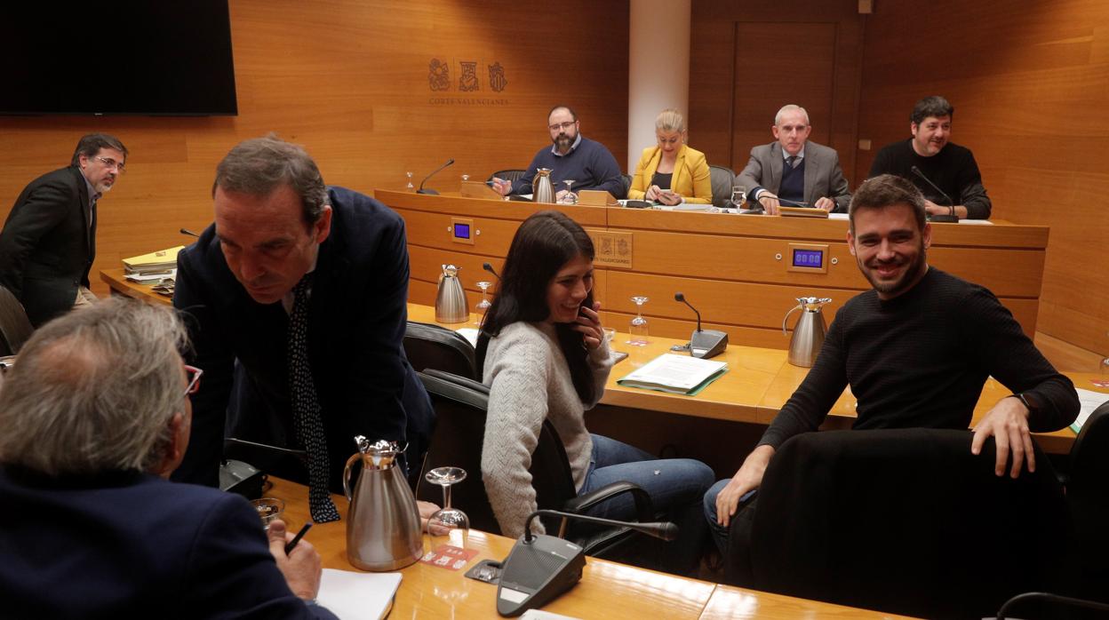 Imagen de la comisión celebrada este jueves en las Cortes Valencianas