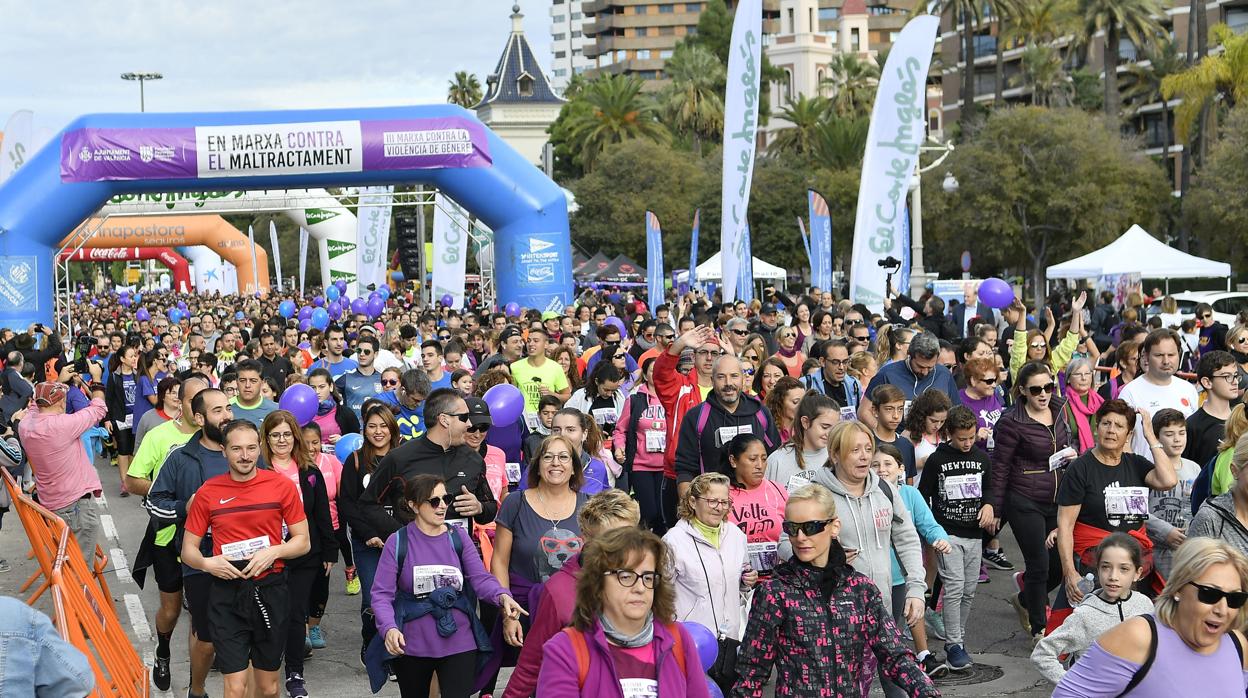 Imagen de la anterior edición de la carrera por las calles de Valencia