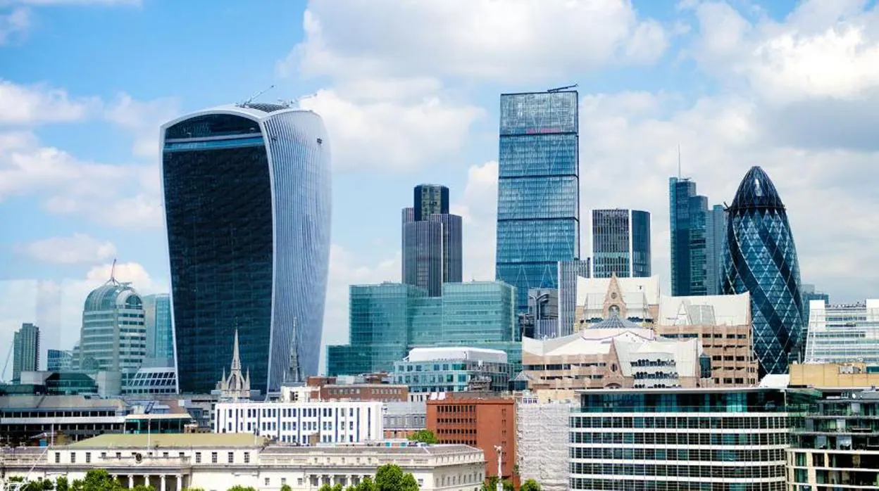 Vista panorámica de la City de Londres
