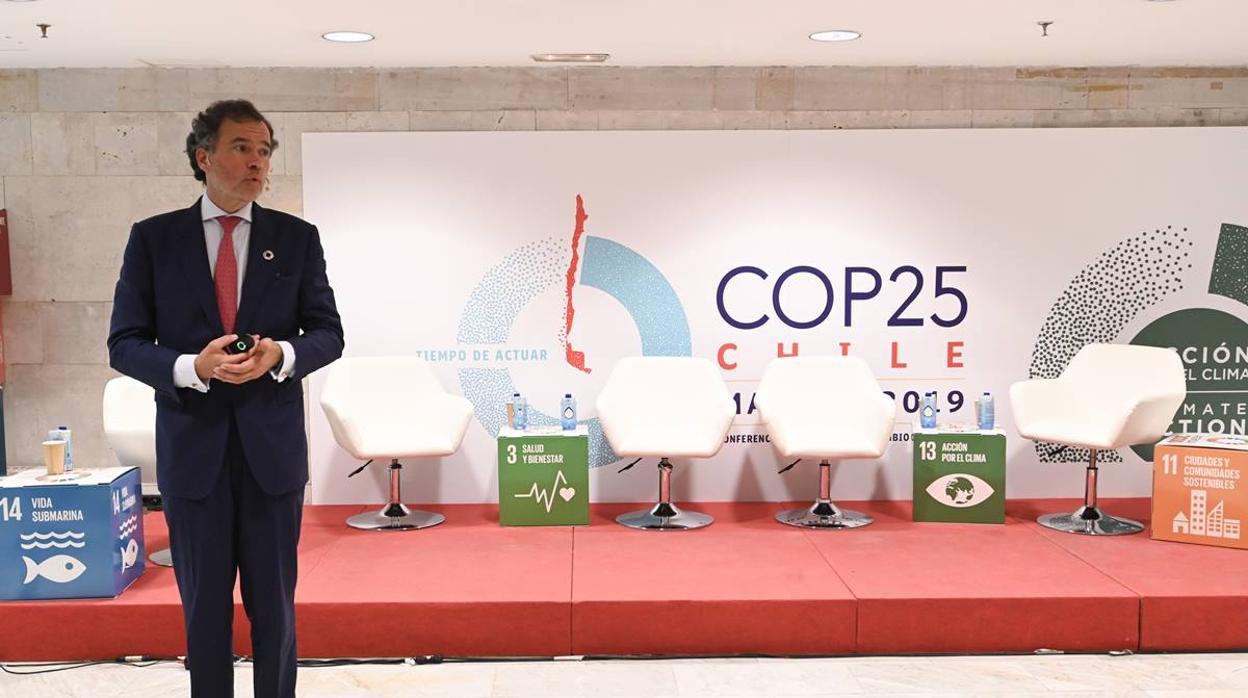El director de Regulación de Endesa, Juan José Alba durante la COP25
