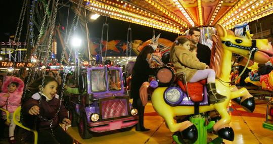 Imagen de archivo de la feria de atracciones de Valencia