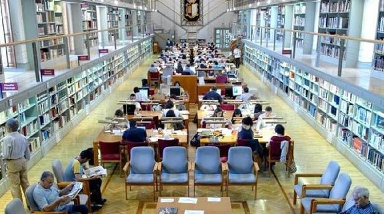 Sala de lectura de la Biblioteca de Castilla-La Mancha, en Toledo