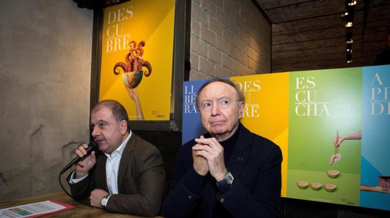 Benjamín Lana y José Carlos Capel, ayer, durante la presentación de Reale Seguros Madrid Fusión