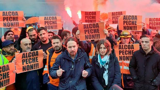 Archivada la causa contra los diputados de Unidas Podemos por manifestarse en una protesta de Alcoa