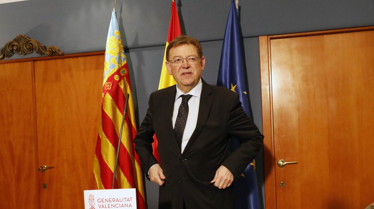 Imagen del presidente de la Generalitat, Ximo Puig, tomada este miércoles en Alicante