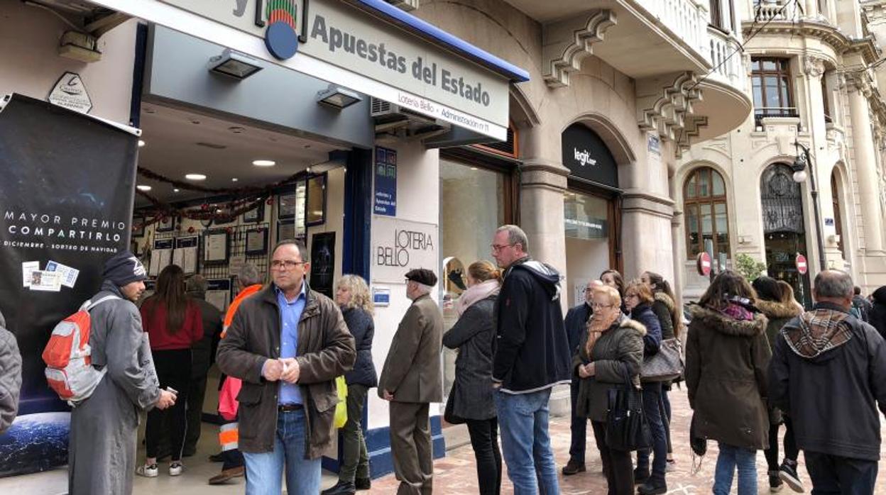 Una administración de Loeterías en Valencia