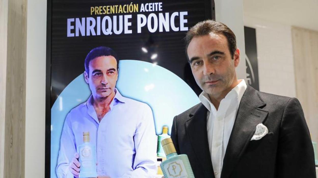 El torero Enrique Ponce, en la presentación del aceite con su nombre