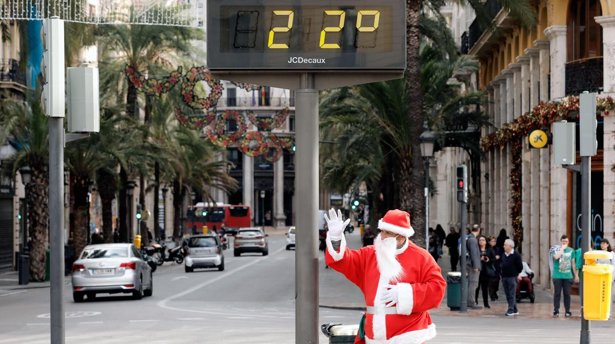 Imagen tomada este sábado en el centro de Valencia