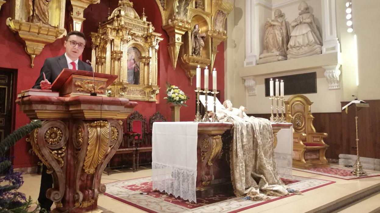 Cuaresma, durante el pregón que pronunció en el Santuario del Carmen ,