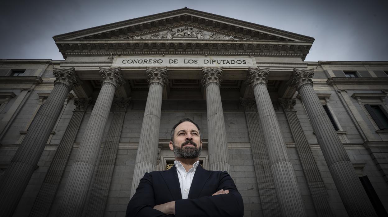 Santiago Abascal, en el Congreso de los Diputados