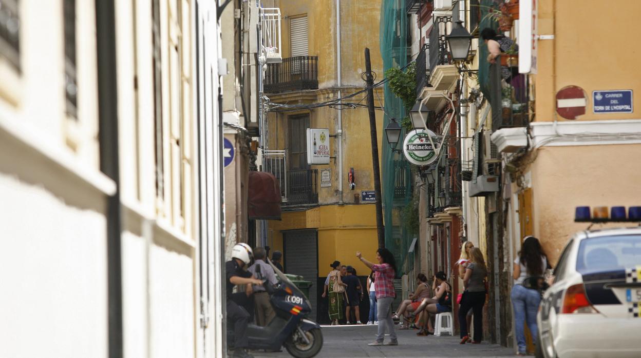 Imagen del barrio de Velluters de Valencia