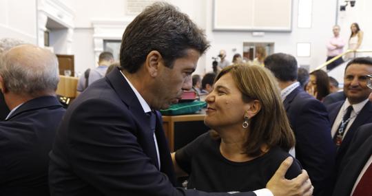 Isabel Bonig y Carlos Mazón, en Alicante