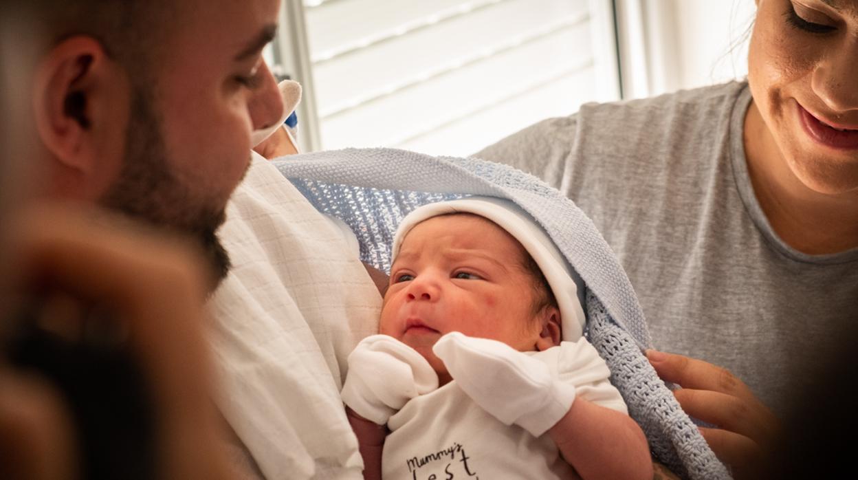 Pedro Arque Barba, primer niño nacido en Canarias en 2020